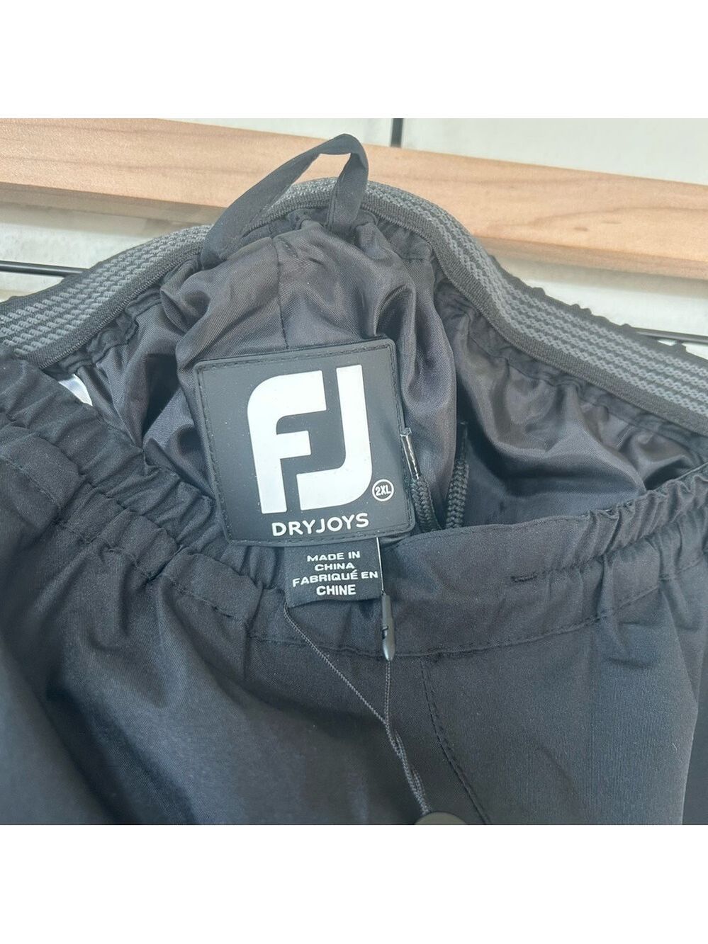 FootJoy DryJoys HydroLite Rain Pants Men’s XXL Black Waterproof NEW - Picture 4 of 7